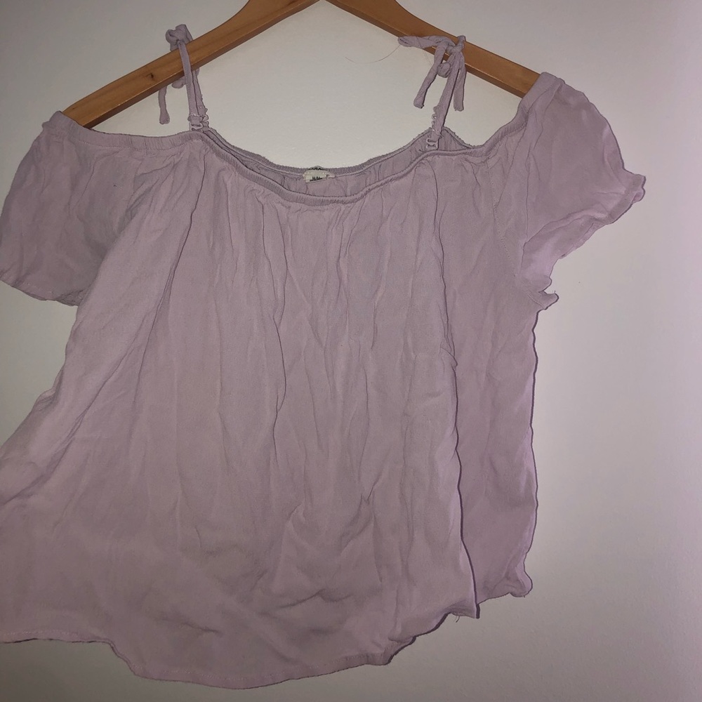 🔮💜Lavender open shoulder top